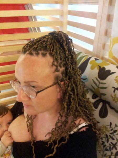 Locken-Rasta vorne