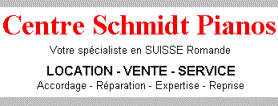 www.schmidt-pianos.ch: Centre Schmidt Pianos                     1025 St-Sulpice VD