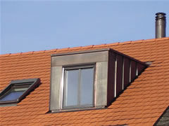 Lukarnenbekleidung aus Kupfer 