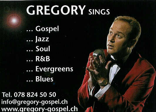 Entertainer Gregory/Gospel,Jazz,Soul Snger