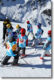 Cours de ski en groupe