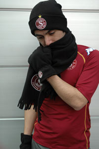 Kit charpe + gants noirs Servette FC